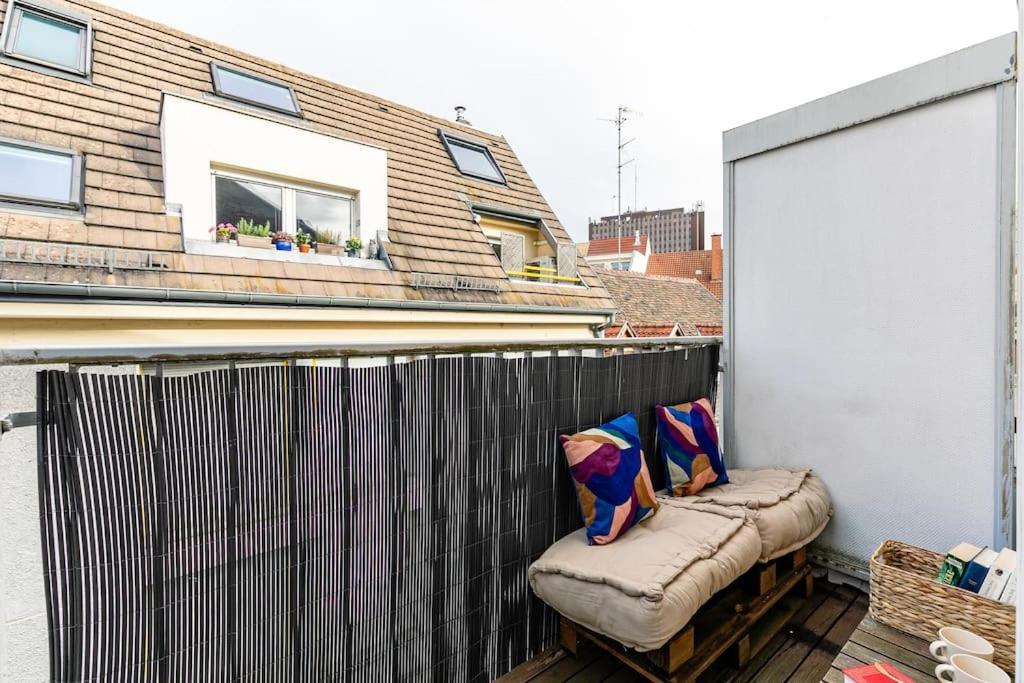Studio Strasbourg/Gare +Balcon Ngoại thất bức ảnh